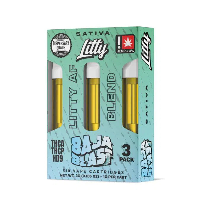 LITTY AF Blend - 3 PACK [D9/THCA/THCP]