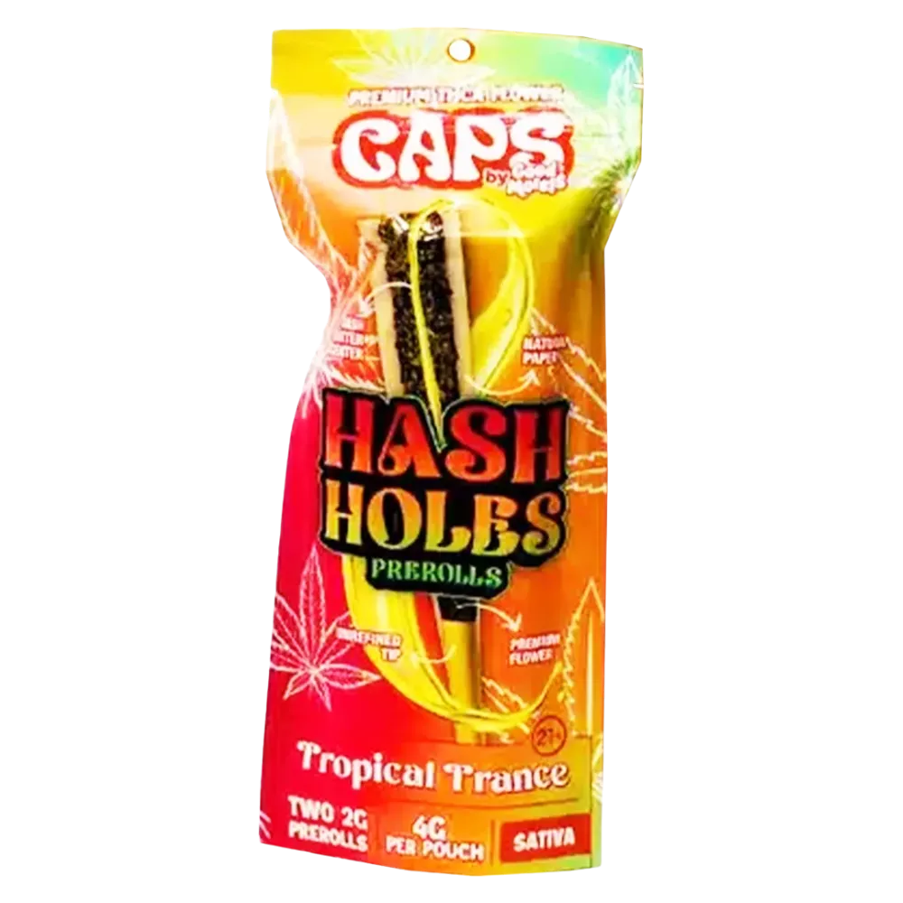 CAPS Hash Holes THC-A 2G PRE-ROLLS [2PZ - 2G]