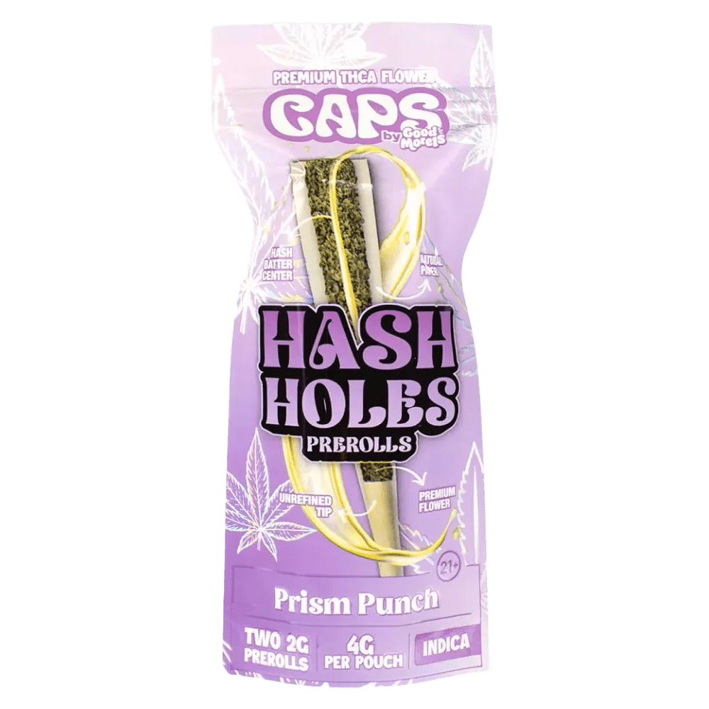 CAPS Hash Holes THC-A 2G PRE-ROLLS [2PZ - 2G]