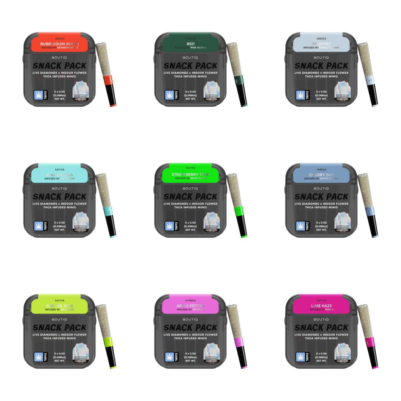 Boutiq Snack Pack [5 Joints-D9/THCA]