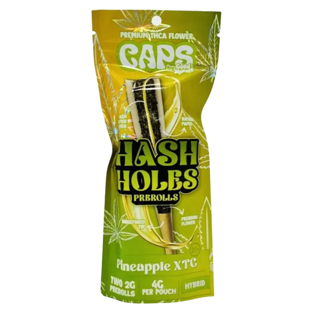 CAPS Hash Holes THC-A 2G PRE-ROLLS [2PZ - 2G]