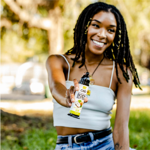 BOLT Body Butter Moisturizer – Lemon Grass Coconut  [200MG-CBD]