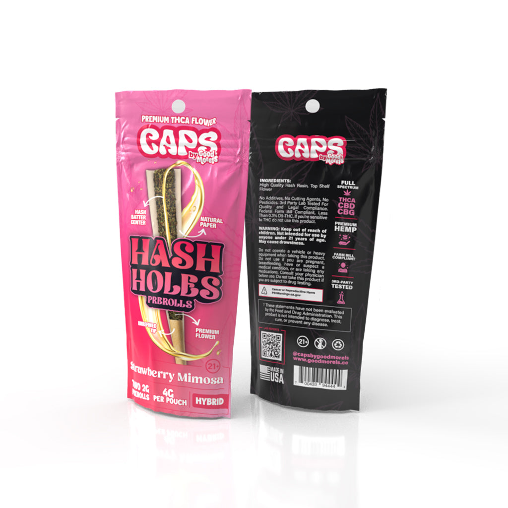 CAPS Hash Holes THC-A 2G PRE-ROLLS [2PZ - 2G]