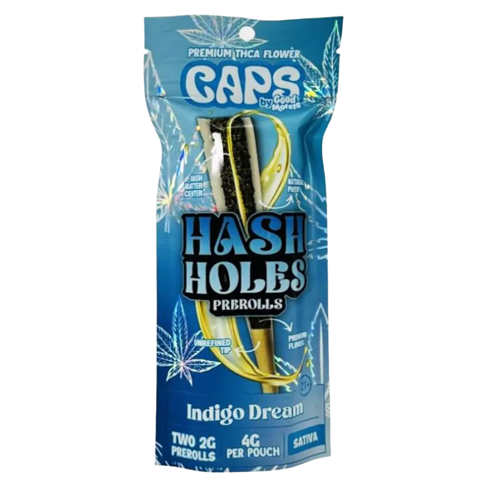 CAPS Hash Holes THC-A 2G PRE-ROLLS [2PZ - 2G]